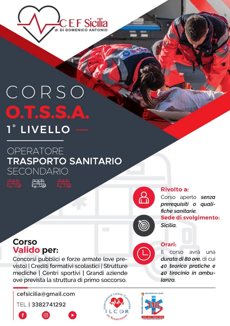 Corso Otssa Operatore trasporto sanitario Secondario